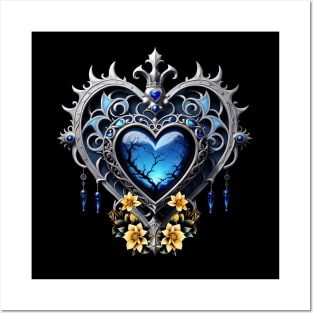 Wonderful noble gothic heart Posters and Art